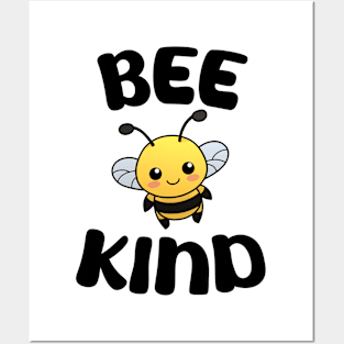 Cute Bee Kind Positive Posters and Art